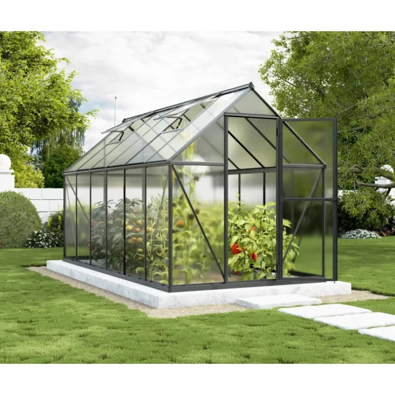 Canopia Mythos Doppio Strato Serra Da Giardino in Policarbonato 370X185X208 cm Argento