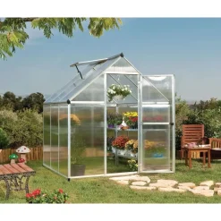 Canopia Mythos Doppio Strato Serra Da Giardino in Policarbonato 186X185X208 cm Argento