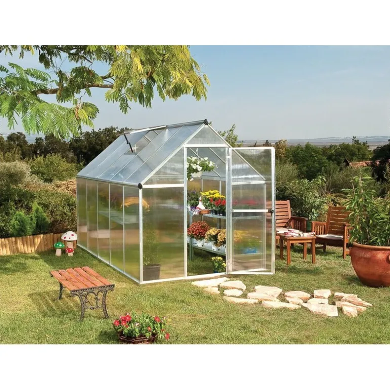 Canopia Mythos Doppio Strato Serra Da Giardino in Policarbonato 306X185X208 cm Argento