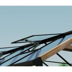 Canopia NATURA Doppio Strato Serra Da Giardino in Policarbonato 360X237.5X261 cm - Legno di cedro