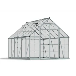 Canopia Octave Trasparente Serra Da Giardino in Policarbonato 367X244X229 cm Argento