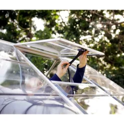 Canopia Octave Trasparente Serra Da Giardino in Policarbonato 367X244X229 cm Argento