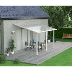 Canopia Olympia Pergola Addossata in Alluminio 3X4.3 m Bianco