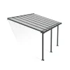 Canopia Olympia Pergola Addossata in Alluminio 3X4.3 m Grigio