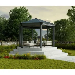 Canopia Roma Gazebo Esagonale in Alluminio 3.6X4 m