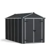 Canopia Rubicon Casetta Da Giardino in Policarbonato Ultra Resistente 378X185X217 cm Grigio Scuro