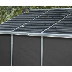 Canopia Rubicon Casetta Da Giardino in Policarbonato Ultra Resistente 377X237X235 cm Grigio Scuro