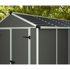 Canopia Rubicon Casetta Da Giardino in Policarbonato Ultra Resistente 303X185X217 cm Grigio Scuro