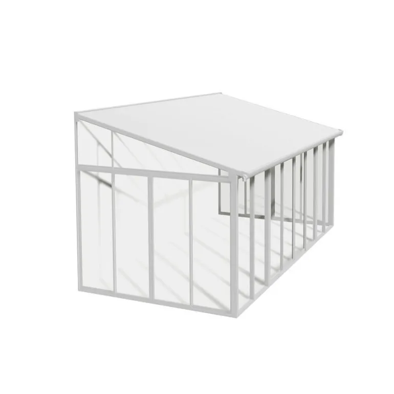 Canopia San Remo Pergola Chiusa in Alluminio 3X5.6 m Bianco