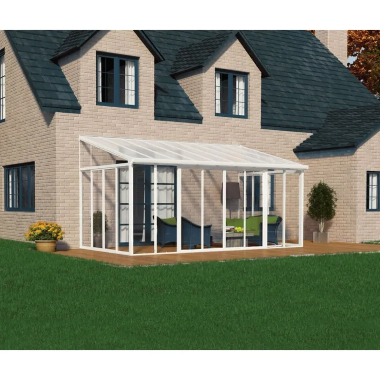 Canopia San Remo Pergola Chiusa in Alluminio 3X5.6 m Bianco