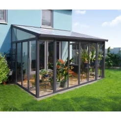 Canopia San Remo Pergola Chiusa in Alluminio 3X4.4 m Grigio