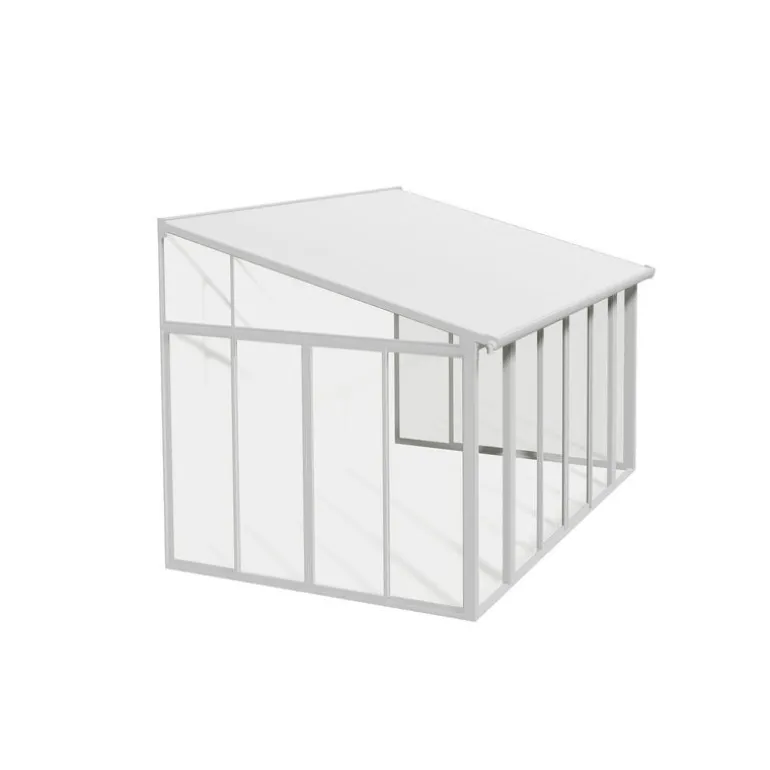 Canopia San Remo Pergola Chiusa in Alluminio 3X4.4 m Bianco