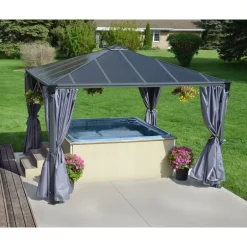 Canopia Set Di Tende Per Gazebo Palermo 4X2.2 m