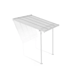 Canopia Sierra Pergola Addossata in Alluminio 2.3X2.3 m Bianco
