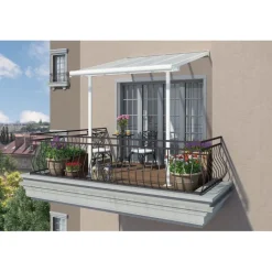 Canopia Sierra Pergola Addossata in Alluminio 2.3X2.3 m Bianco