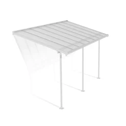 Canopia Sierra Pergola Addossata in Alluminio 2.3X4.5 m Bianco