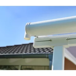 Canopia Sierra Pergola Addossata in Alluminio 2.3X4.5 m Bianco