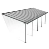 Canopia Sierra Pergola Addossata in Alluminio 3X10.4 m Grigio