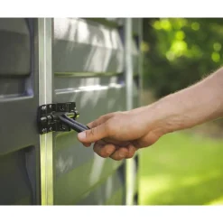 Canopia Skylight Casetta Da Giardino in Policarbonato 90X185X217 cm Grigio Scuro