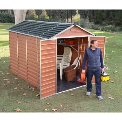 Canopia Skylight Casetta Da Giardino in Policarbonato 303X185X217 cm Ambra