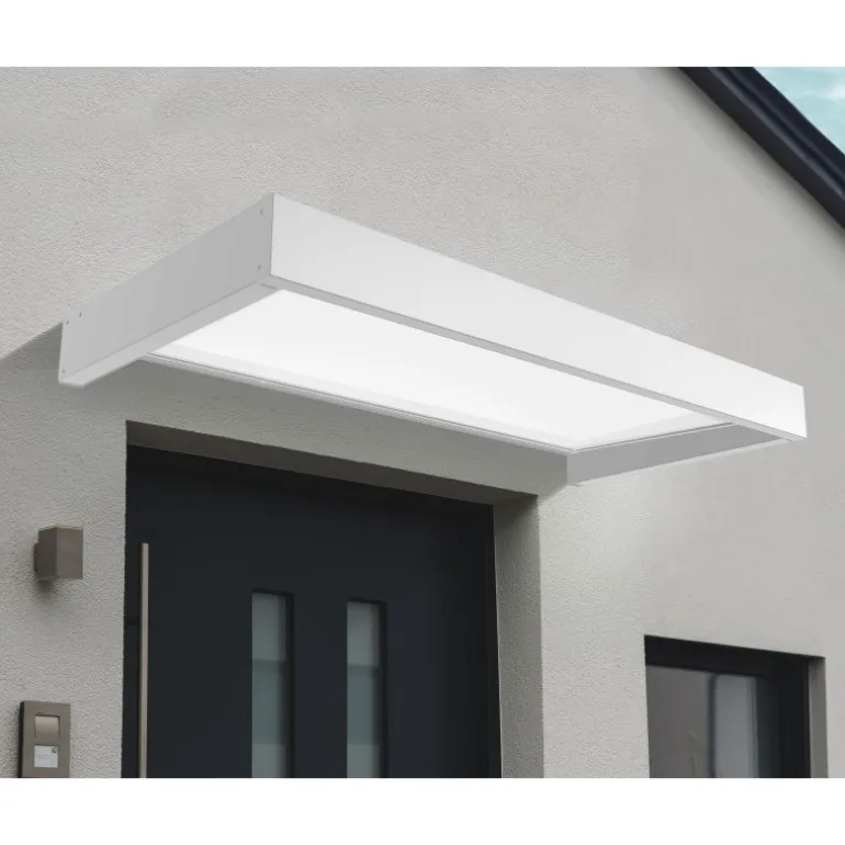 Canopia Sophia Pensilina Da Esterno 215X95 cm - Struttura Bianca Pannelli Opal Bianco