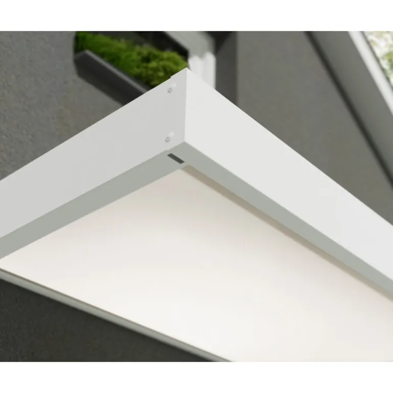 Canopia Sophia Pensilina Da Esterno 215X95 cm - Struttura Bianca Pannelli Opal Bianco