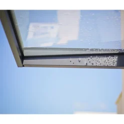 Canopia Sophia Pensilina Da Esterno 215X95 cm - Struttura Grigia Pannello Trasparente