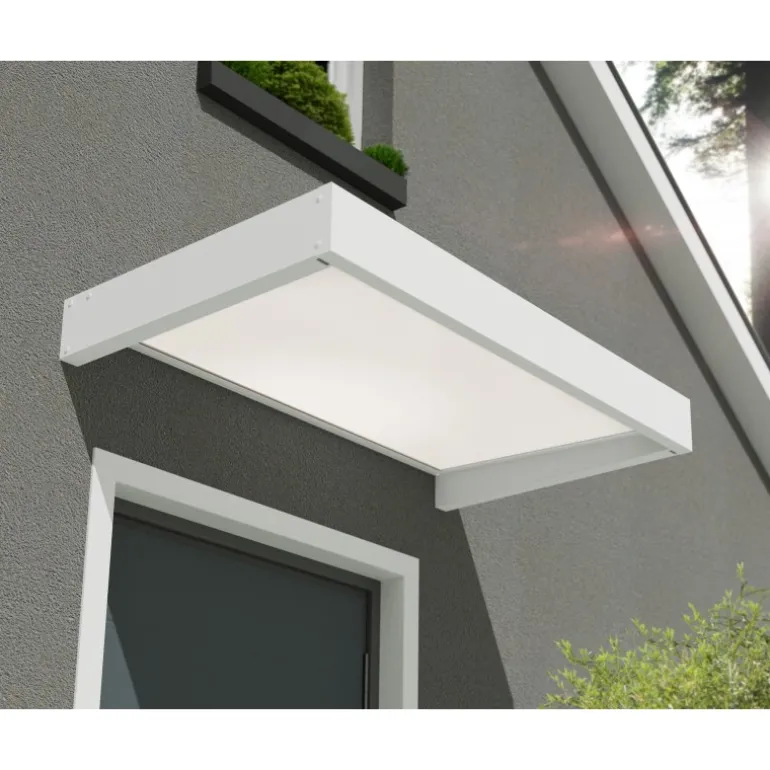 Canopia Sophia Pensilina Da Esterno 160X95 cm - Struttura Bianca Pannelli Opal Bianco