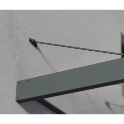 Canopia Sophia XL Pensilina Da Esterno 472X140X67 cm - Struttura Grigia Pannello Trasparente