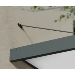 Canopia Sophia XL Pensilina Da Esterno 470X140 cm - Struttura Grigia Pannelli Opal Bianco