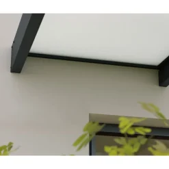 Canopia Sophia XL Pensilina Da Esterno 190X140 cm - Struttura Grigia Pannelli Opal Bianco