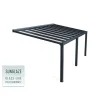 Canopia Stockholm Pergola Addossata in Alluminio di Premium 3.4X6.6 m Trasparente