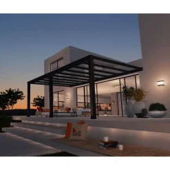Canopia Stockholm Pergola Addossata in Alluminio di Premium 3.4X6.6 m Trasparente