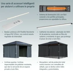 Canopia Sun Room Veranda in Policarbonato 2.7X5.7 m Bianco