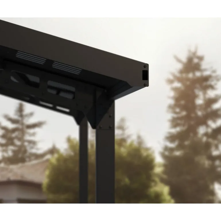 Canopia Sydney Carport in Alluminio 3 X 6 m Nero