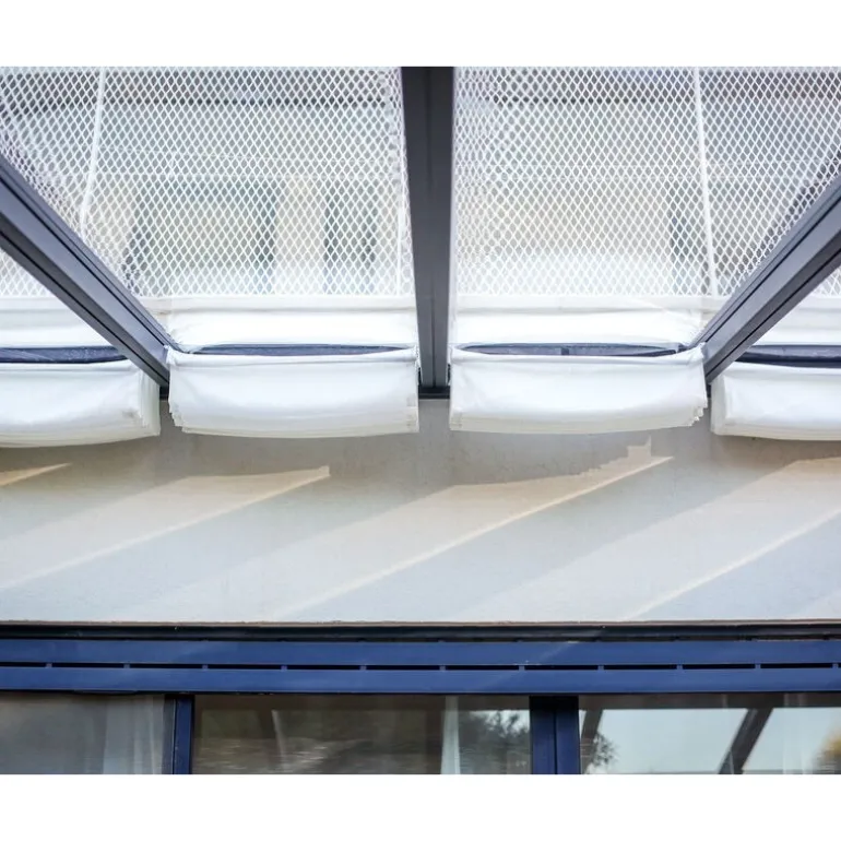 Canopia Tenda da Tetto Per la Pergola Stockholm 3.4X9.5 m Bianco