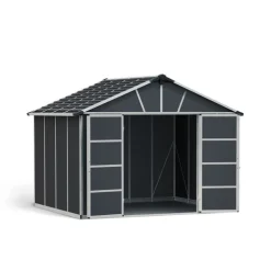 Canopia Yukon Casetta Da Giardino in Policarbonato 271X332X252 cm Grigio Pavimento Incluso