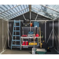 Canopia Yukon Casetta Da Giardino in Policarbonato 271X332X252 cm Grigio Pavimento Incluso