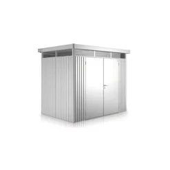 Casetta da Giardino in Metallo HIGHLINE 3 con Porta a Due Battenti Biohort
