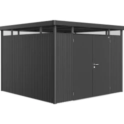 Casetta da Giardino in Metallo HIGHLINE 6 con Porta a Due Battenti Biohort