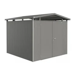 Casetta da Giardino in Metallo PANORAMA 1 con Porta a Due Battenti Biohort