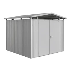Casetta da Giardino in Metallo PANORAMA 2 con Porta a Due Battenti Biohort