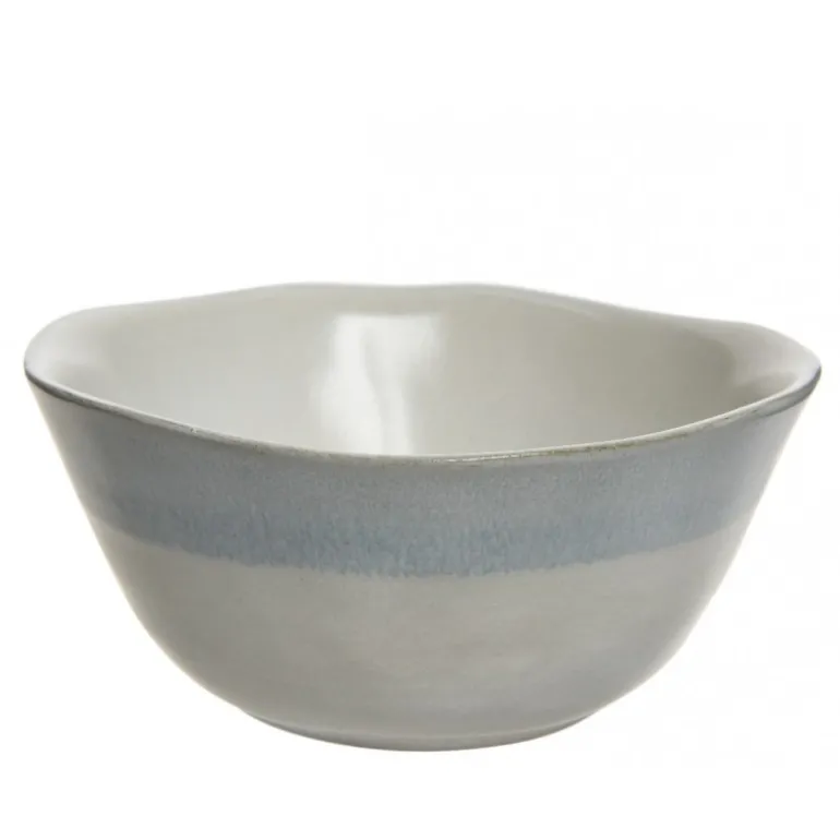 Ciotola in Terracotta con Bordo Lucido Blu 10 cm