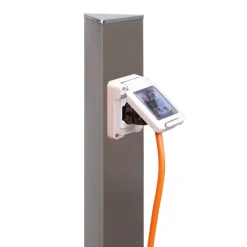 Colonnina per Presa Elettrica da Giardino Aquapoint Electropoint da Interrare Grigio Tortora