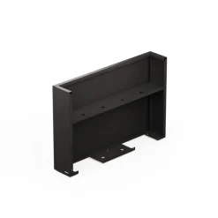 Fioriera Alta Herstera DECO PLANTER DIVIDER 25 in Metallo colore Nero e Legno 100x25x80 cm