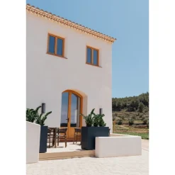 Fioriera Alta Herstera PLANTER DIVIDER 40 in Metallo colore Antracite 100x40x80 cm