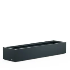 Fioriera Bassa Herstera PLANTER XIC 150 in Metallo colore Antracite 150x40x25cm