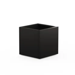 Fioriera Cubo Herstera DECO PLANTER in Metallo colore Nero e Legno 50x50x50 cm