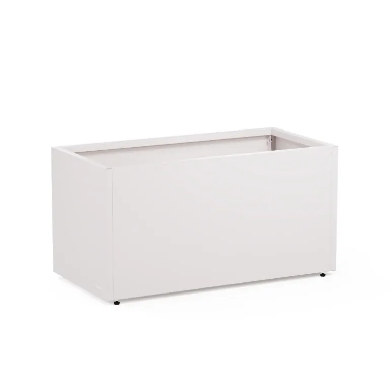 Fioriera Herstera PLANTER 50 in Metallo colore Bianco 100x50x50cm