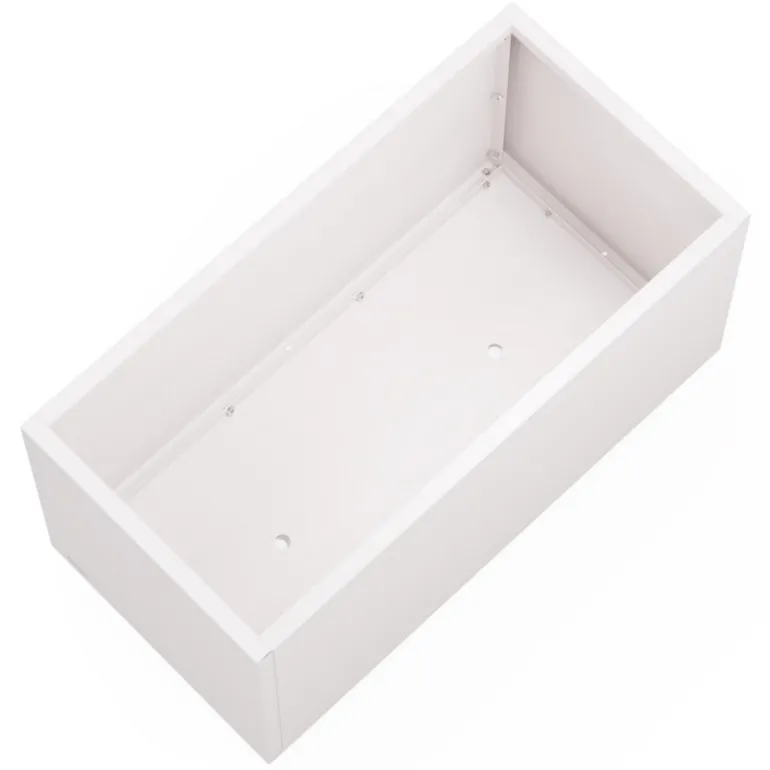 Fioriera Herstera PLANTER 50 in Metallo colore Bianco 100x50x50cm